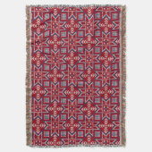 フェスティバルスカンジナビアのセーターパターン スローブランケット (正面縦)