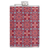 フェスティバルスカンジナビアのセーターパターン フラスク (正面)