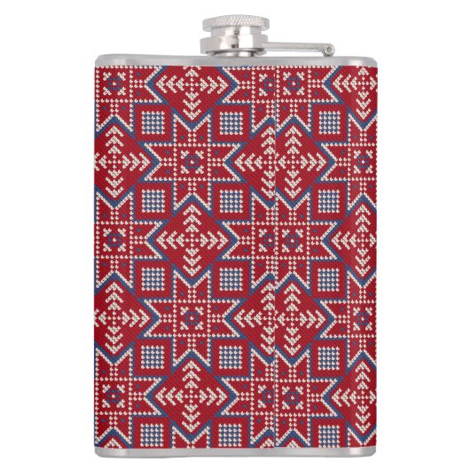 フェスティバルスカンジナビアのセーターパターン フラスク (裏面)