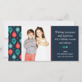 フェスティバルスカンジナビアフォークアートホリデーフォト カード (正面)