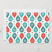 フェスティバルスカンジナビアフォークアートホリデーフォト カード (裏面)