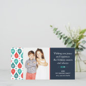 フェスティバルスカンジナビアフォークアートホリデーフォト カード (スタンド正面)