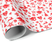 フェスティバルスカンジナビアフォークスタイルトナイダー ラッピングペーパー (ロールコーナー)