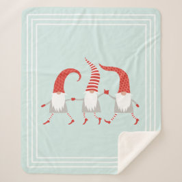 フェスティバルスカンジナビア格言ミントグリーン シェルパブランケット