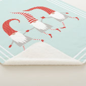 フェスティバルスカンジナビア格言ミントグリーン シェルパブランケット (3/4)