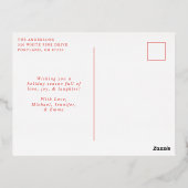 フェスティバルスキーヤーフォト金ゴールド 箔シーズンポストカード (裏面)