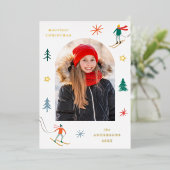 フェスティバルスキーヤーフォト 箔シーズンカード (立ち正面)