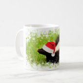 フェスティバルスクストライプのンククリスマス コーヒーマグカップ (正面左)