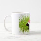 フェスティバルスクストライプのンククリスマス コーヒーマグカップ (左)