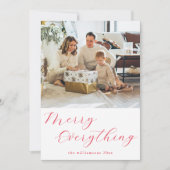 フェスティバルスクリプシンプルト赤メリーい写真 シーズンカード (正面)