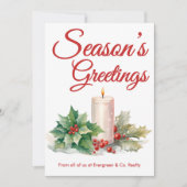 フェスティバルスクリプトのホリデーカードから私たちのチーム シーズンカード (正面)