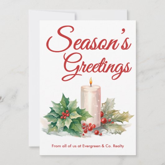 フェスティバルスクリプトのホリデーカードから私たちのチーム シーズンカード (正面)