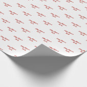 フェスティバルスクリプトカスタム文字クリスマス ラッピングペーパー (角)