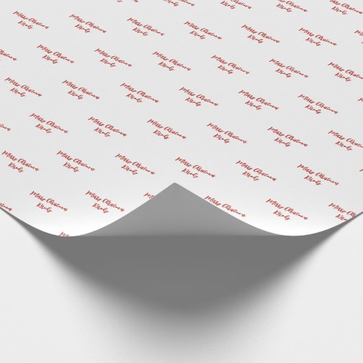 フェスティバルスクリプトカスタム文字クリスマス ラッピングペーパー (角)