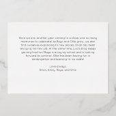 フェスティバルスクリプトフルフォトメリークリスマス金ゴールド 箔シーズンカード (裏面)