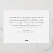 フェスティバルスクリプト5写真メリークリスマス金ゴールド 箔シーズンカード (裏面)