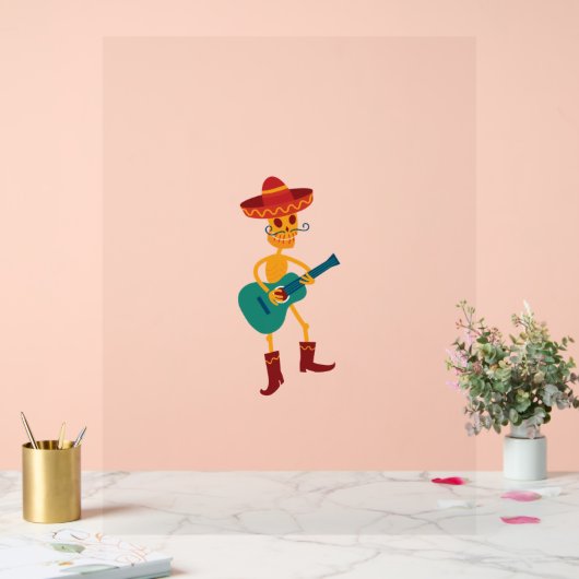 フェスティバルスケルトンギタープレーヤー アクリルサイン (ウェディング)