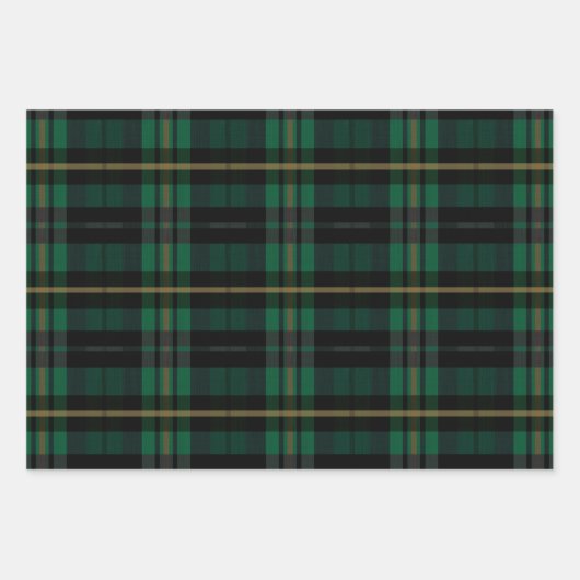 フェスティバルスタイリッシュ数々の色の格子模様 ラッピングペーパーシート (正面2)