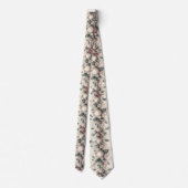 フェスティバルスタイル用の白いクリスマスオーナメントタイ ネクタイ (裏面)