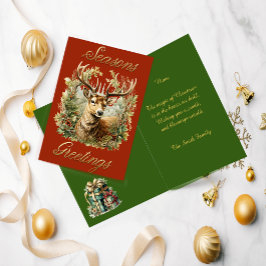 フェスティバルスタグクリスマスカード サンキューカード