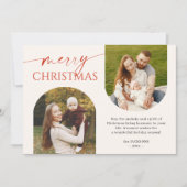 フェスティバルスタンドアウトMerry Christmas Script 2写真 シーズンカード (正面)