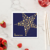 フェスティバルスターカスタムズ恵みブルー紙 スタンダードカクテルナプキン (インサイチュ)