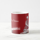 フェスティバルスターシックなクリスマスエバーグリーン コーヒーマグカップ (中央)