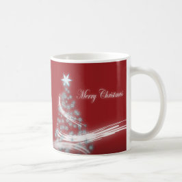 フェスティバルスターシックなクリスマスエバーグリーン コーヒーマグカップ