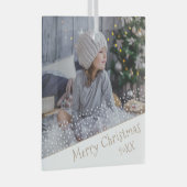 フェスティバルスターズクリスマスファミリー記念写真 ガラスオーナメント (正面右)