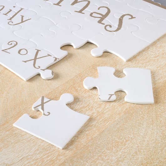 フェスティバルスターズクリスマスファミリー記念写真 ジグソーパズル (側面)