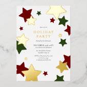 フェスティバルスターズクリスマスホリデーパーティー 箔招待状 (正面)