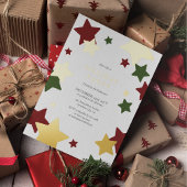 フェスティバルスターズクリスマスホリデーパーティー 箔招待状