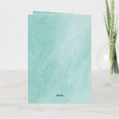 フェスティバルスターズブルー金ゴールドクリスマスブラックキャットコーヒー 箔シーズンカード (裏面)