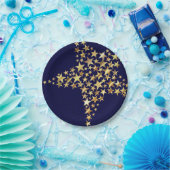 フェスティバルスターズホリデー恵みブルーパーティー ペーパープレート (パーティー)