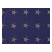 フェスティバルスターズホリデー恵みブルー テーブルクロス (正面(横))