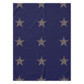 フェスティバルスターズホリデー恵みブルー テーブルクロス (正面)