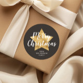 フェスティバルスターメリークリスマス ラウンドシール