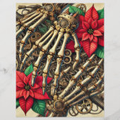 フェスティバルスチームパンクハンドボーンとポインセチア (正面)