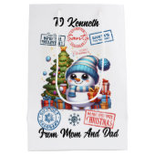 フェスティバルステッカーホリデーサック ミディアムペーパーバッグ (裏面)