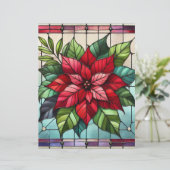 フェスティバルステンドグラスポインセチア紙 (スタンド正面)