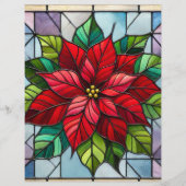 フェスティバルステンドグラスポインセチア紙 (裏面)