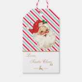 フェスティバルストライプのサンタからの手紙 ギフトタグ (正面)