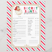 フェスティバルストライプクリスマスシークレットサンタアンケート (正面)