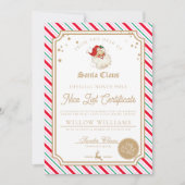 フェスティバルストライプニースリスト証明書カード 招待状 (正面)