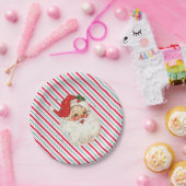 フェスティバルストライプレトロ ペーパープレート (パーティー)