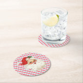 フェスティバルストライプレトロ ラウンドペーパーコースター (インサイチュ)