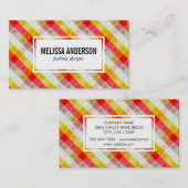 フェスティバルストライプ |雪片 名刺 (正面/裏面)