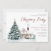 フェスティバルスノーウィークリスマスハウス&ツリークリスマスパーティー 招待状 (正面)