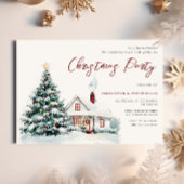 フェスティバルスノーウィークリスマスハウス&ツリークリスマスパーティー 招待状