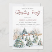 フェスティバルスノーキャビン&ツリークリスマスパーティー 招待状 (正面)